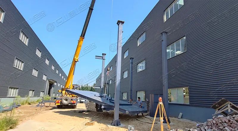 唐山金路廠區(qū)打造小型制砂樓，供客戶帶料試機