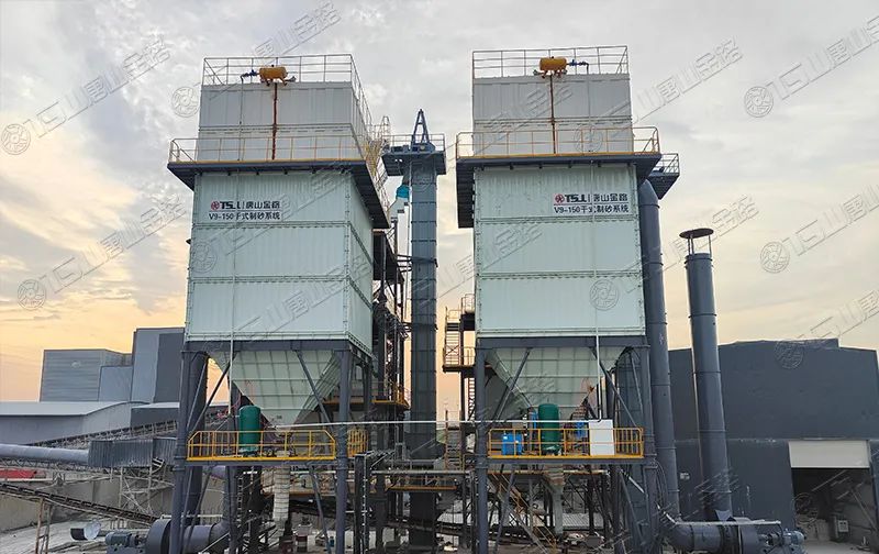 新項目投產(chǎn)！浙江寧波水洗改干法項目制砂樓調(diào)試出砂